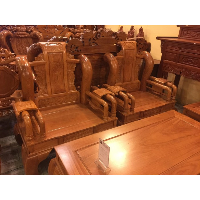 Bộ bàn ghế gỗ gõ đỏ Tần Thuỷ Hoàng.Bộ Bàn Ghế Phòng Khách Tần Thủy Hoàng Gỗ Gõ Đỏ