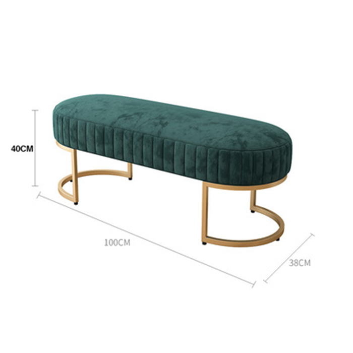 Ghế sofa ngồi chờ bọc nỉ nhung, ghế băng, ghế chờ, ghế phòng ngủ GSF010