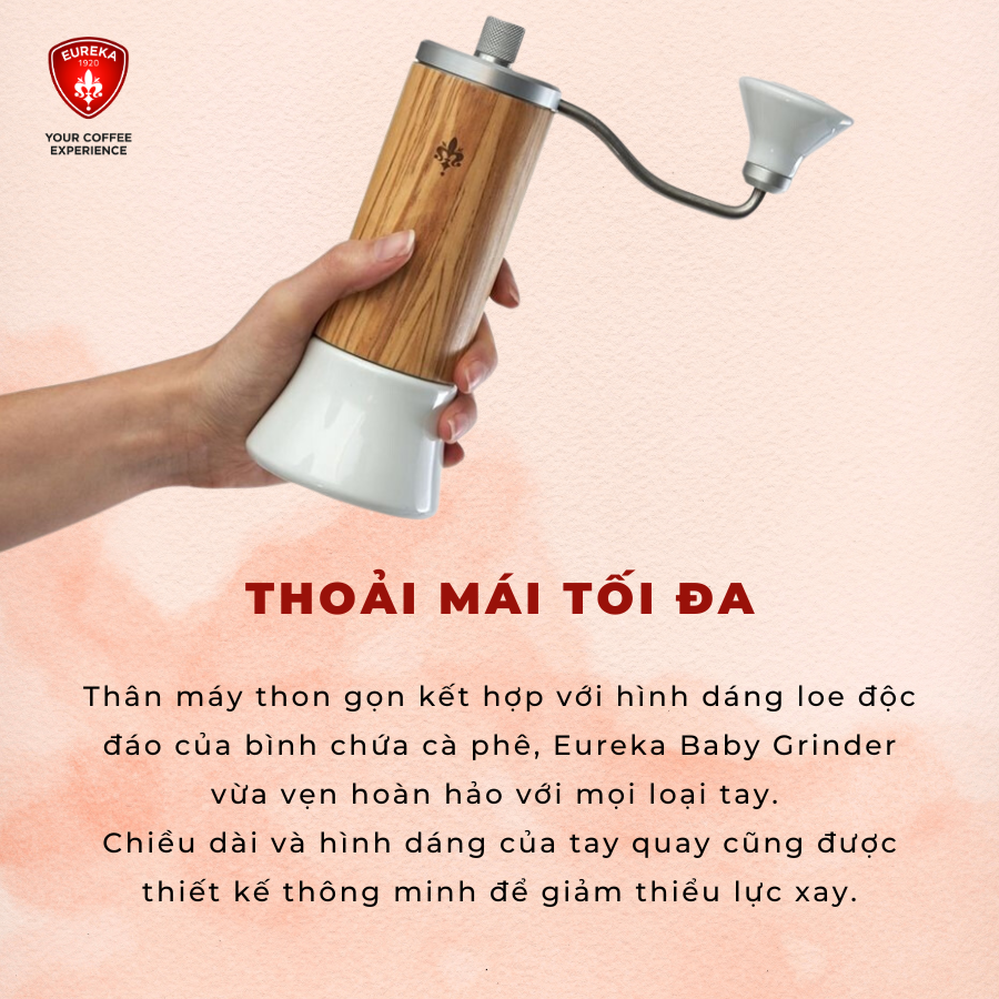 Máy xay cà phê cầm tay Eureka Baby Grinder | Hàng chính hãng