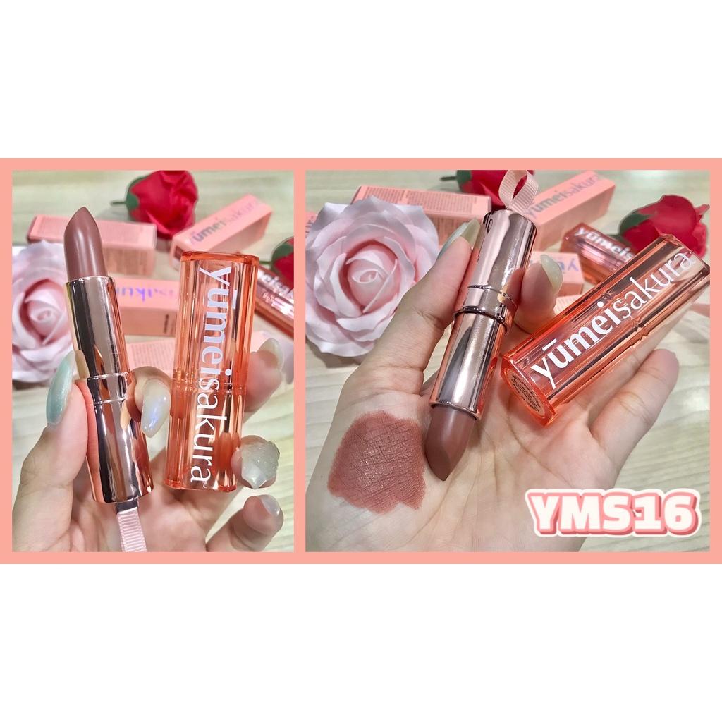 Son Thỏi Lì Mịn Chotto Matte Yumeisakura Cam Nâu Đất Bronze Orange Pink Lipstick - YMS16 3.5g