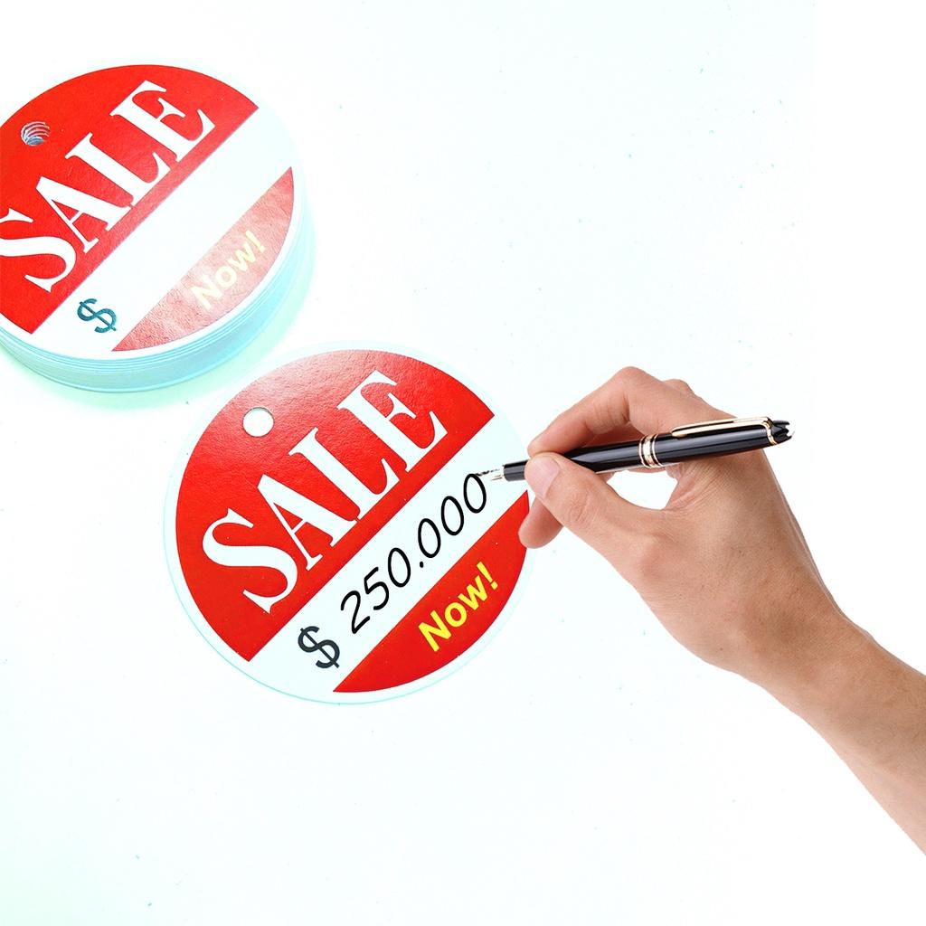 Sale Tag Thẻ Tag Giấy Trắng 50pcs