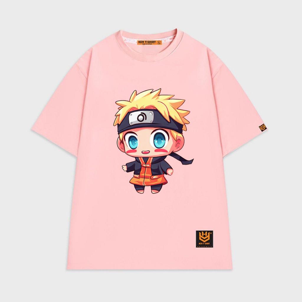 Áo thun tay lỡ unisex áo phông nam nữ oversize hình manga Naruto ninja vui nhộn