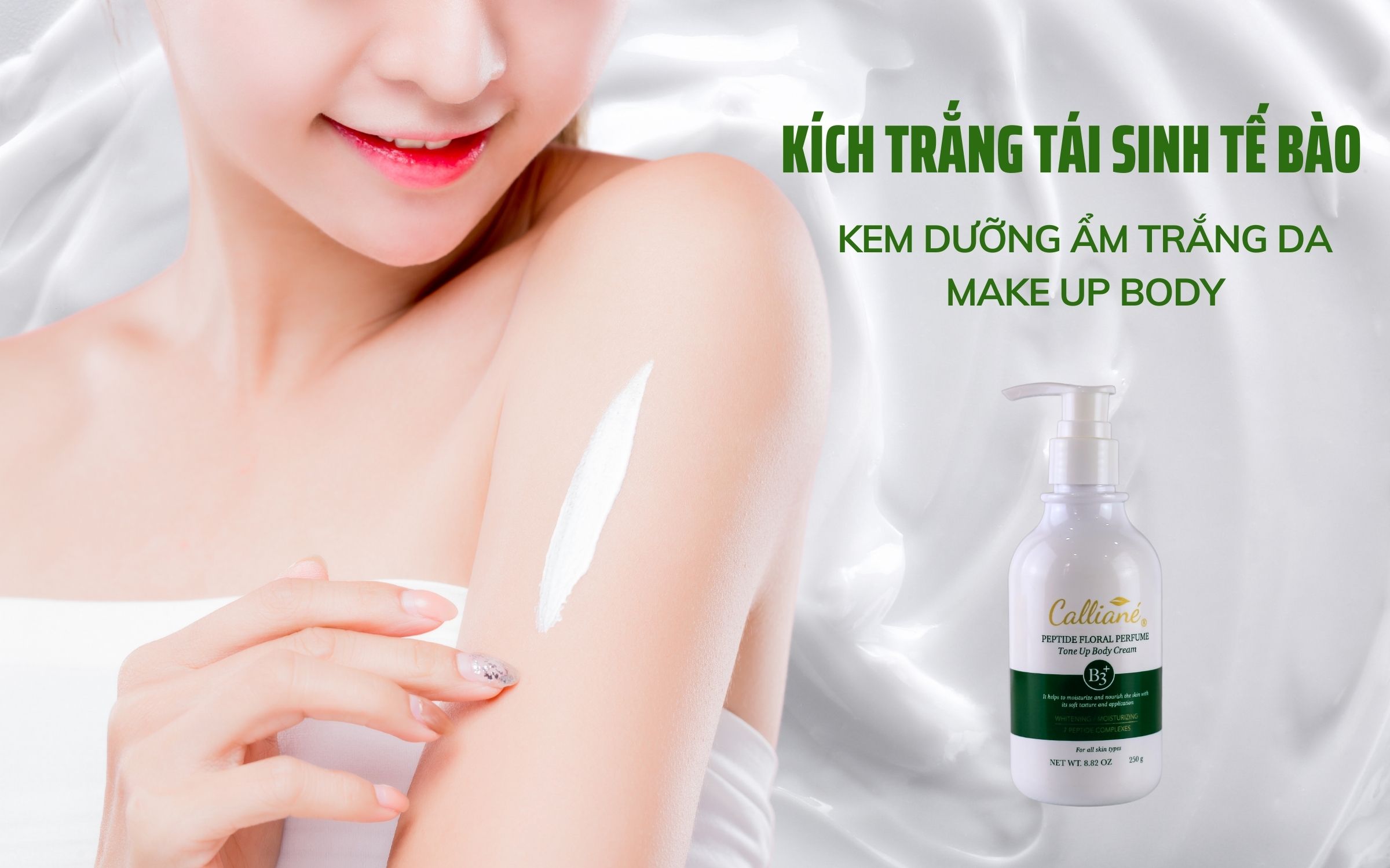 Kem Dưỡng ẩm Trắng Da Make Up Body Nước Hoa Calliané Hàn Quốc