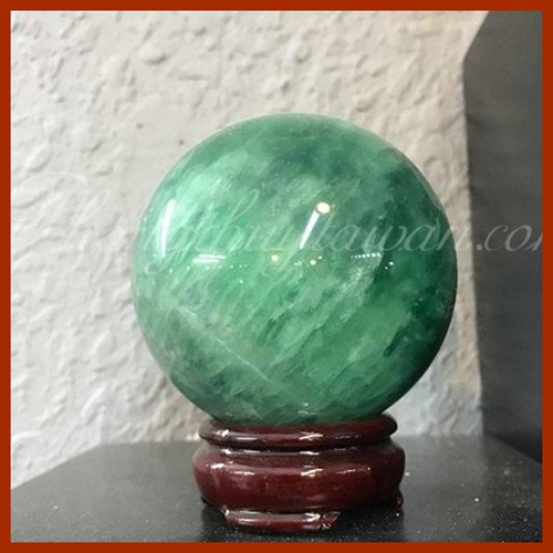 Bi Cầu Thạch Anh màu Xanh lá