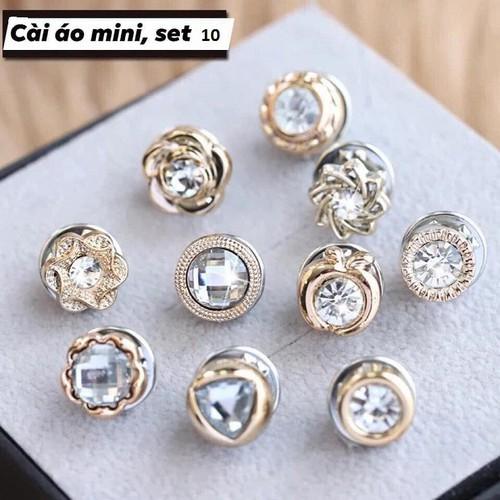 Set 10 Khuy Cài Áo Mini