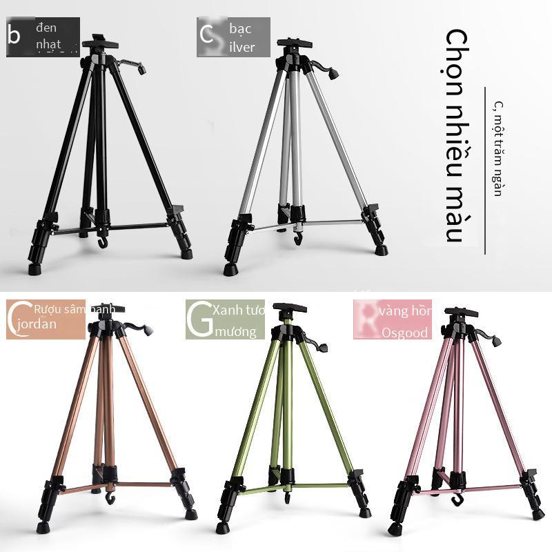 Phong cách mới nhất giá vẽ di động bảng vẽ phác thảo kệ sơn công cụ chân máy một bộ đầy đủ gấp chuyên nghiệp sơn dầu hợp kim nhôm