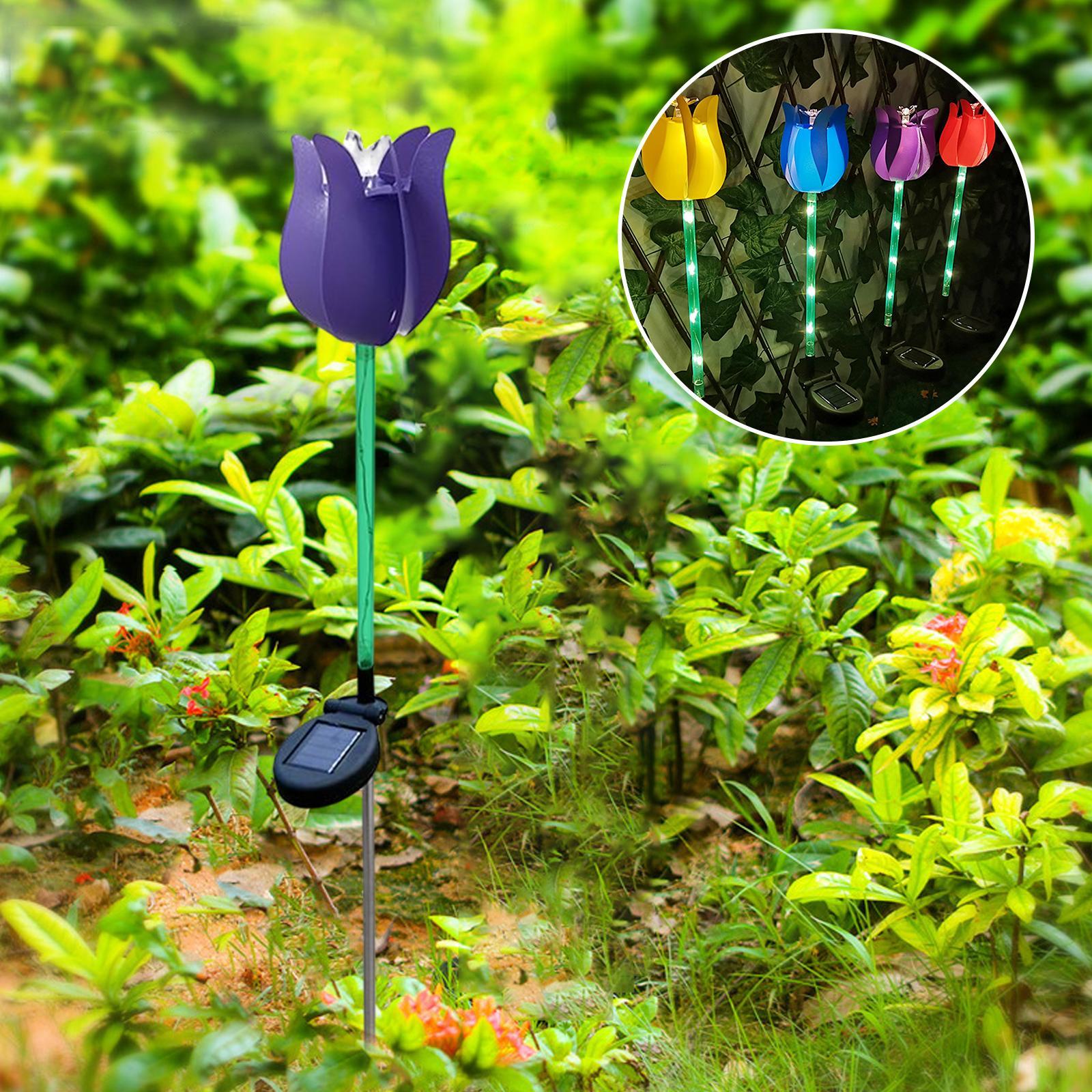 2pcs Solar Garden Lights for Yard Lawn Patio