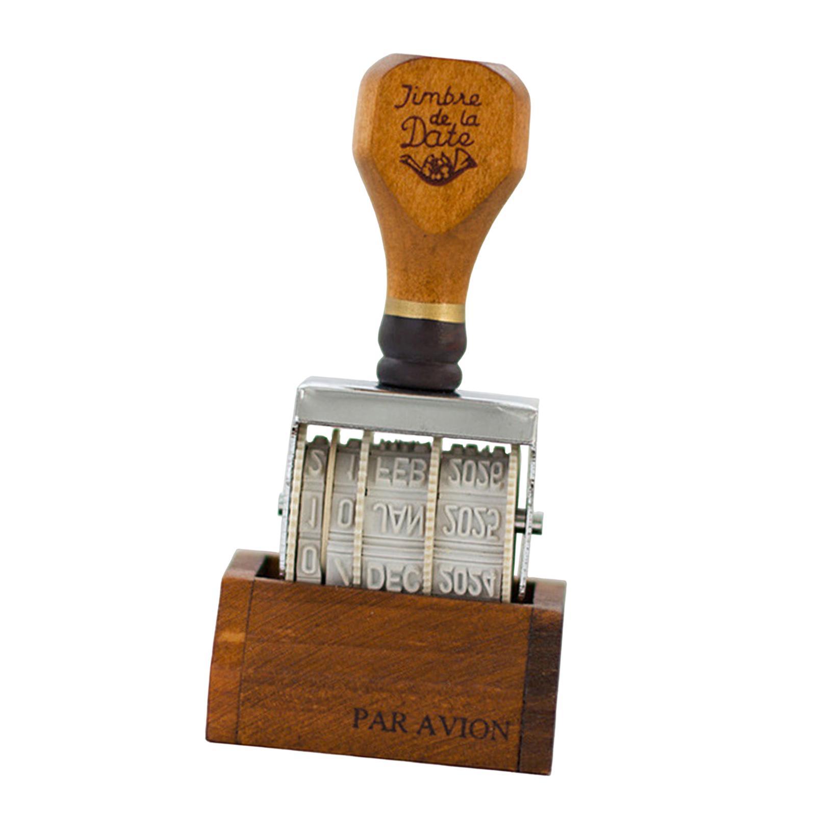 Roller Date Stamp Rubber Stamp Day Month Year Stamp Office Stamp Multifunctional Roller Stamp Business Stamps for DIY Craft Diary Decoration
