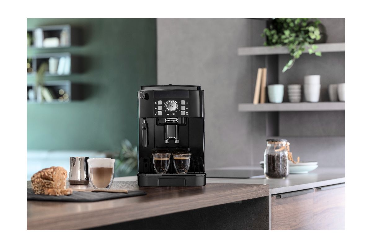 Máy pha cafe Delonghi ECAM12.122.B - Áp lực bơm : 15 - Made in Rumani- Hàng chính hãng