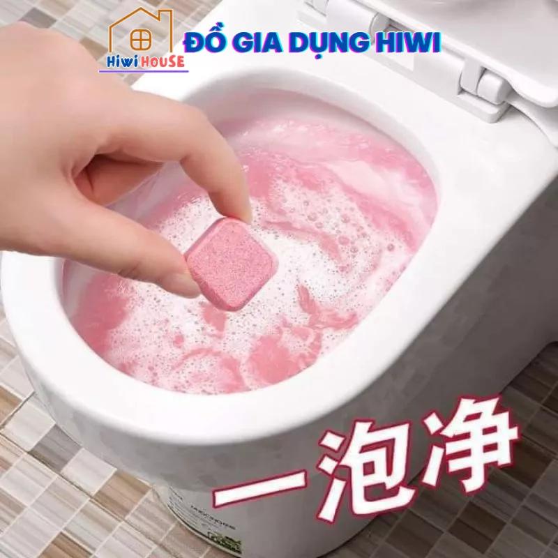 Hộp 12 viên sủi thông tắc làm sạch bồn cầu mẫu mới có hương dùng hiệu quả hiwihouse