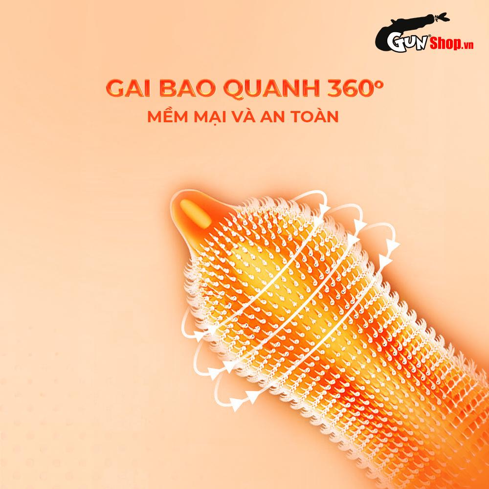 Bao cao su OLO Spike G - 2080 gai mềm - Hộp 10 cái