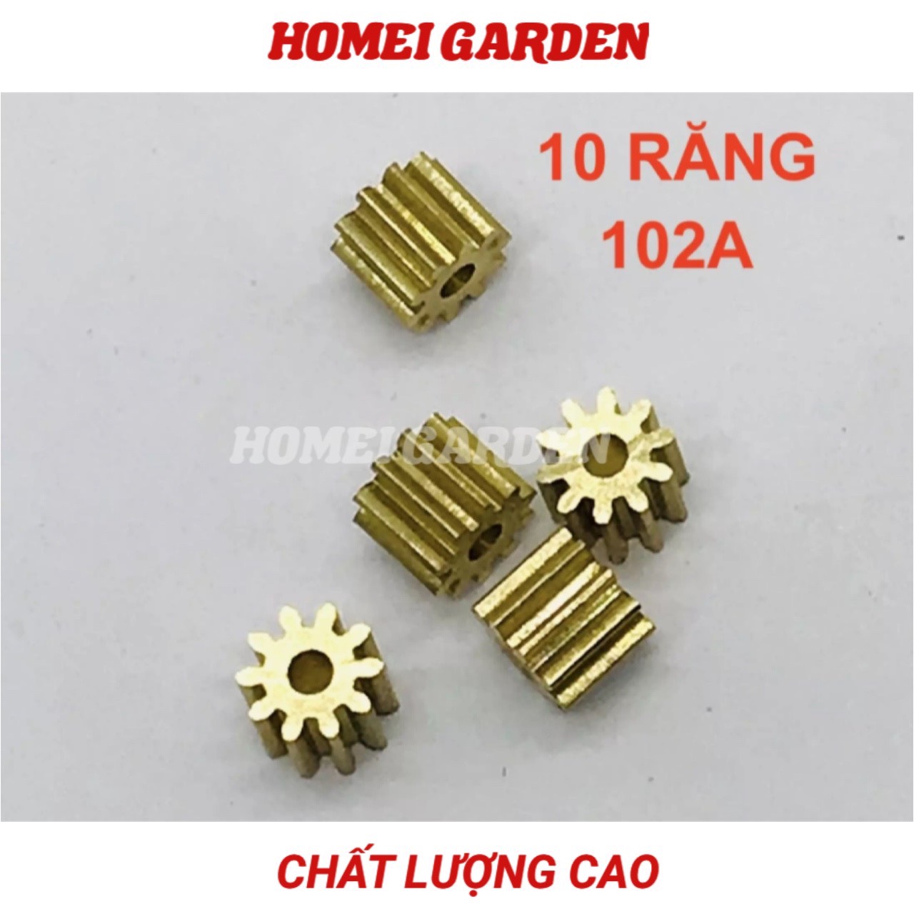 5 Bánh răng đồng trục 2mm 10 răng 102A hàng tốt - HM0074