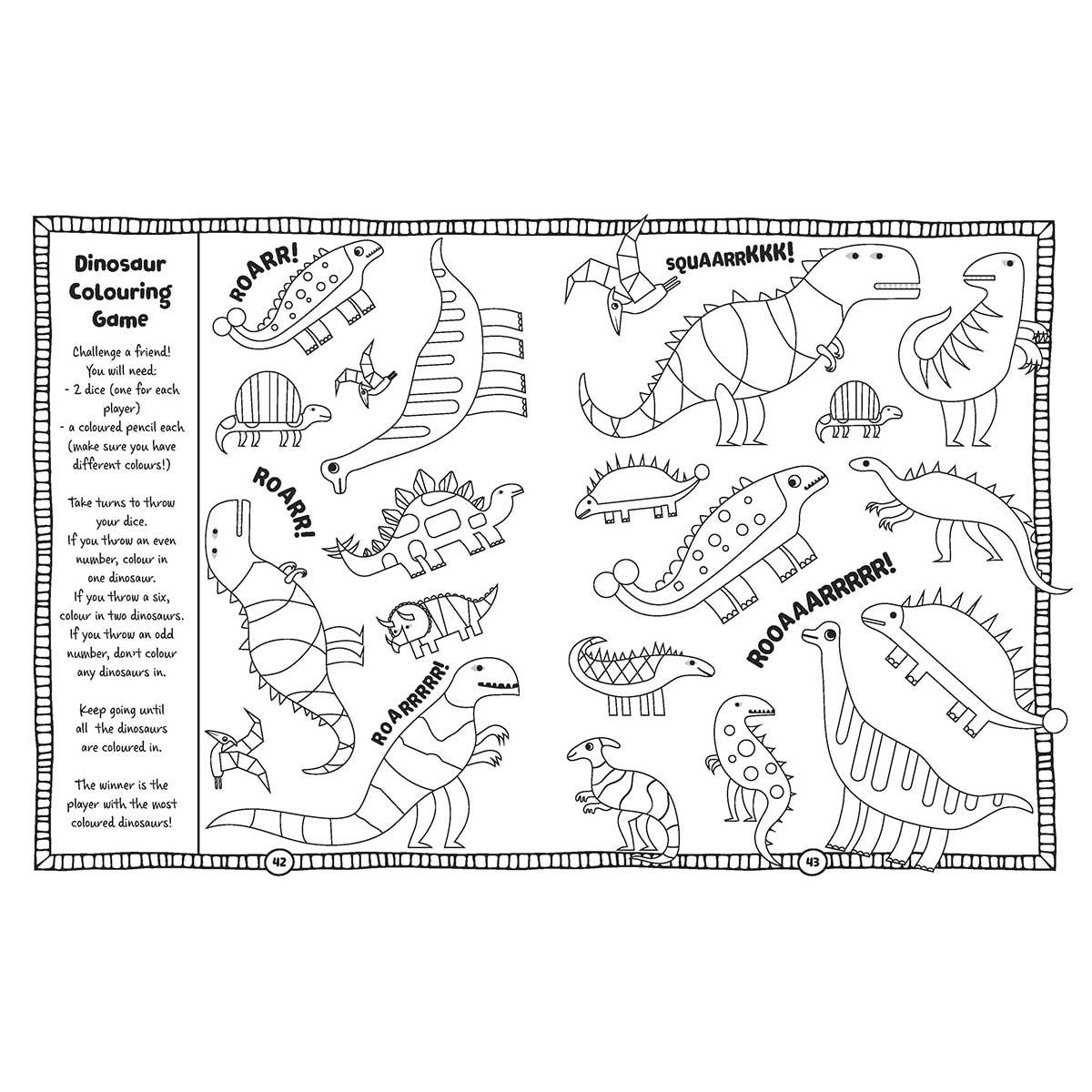 Sách Lots of Things to Do and Colour - Dinosaurs, Things That Go and Fun Adventures