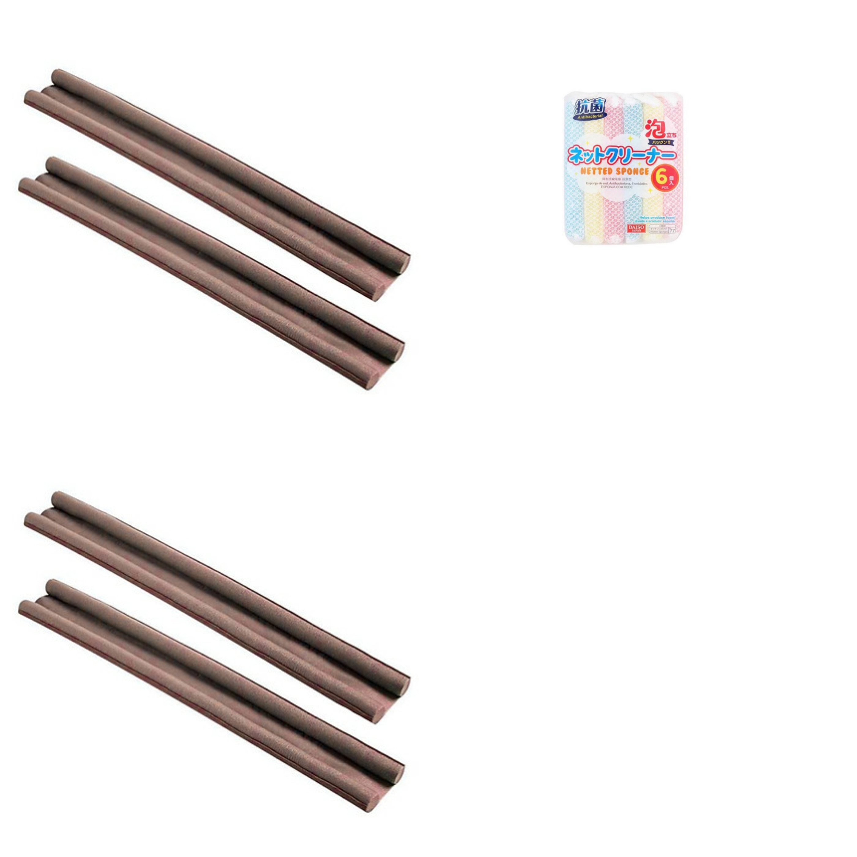 Bộ 2 thanh chắn cửa thông cửa- Kèm 1 mút lau chùi hàng xuất Nhật