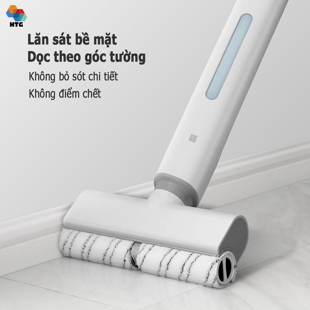 Máy lau nhà không dây Sawadaki DD1 cầm tay, công nghệ thẩm thấu, tự động giặt giẻ, siêu nhẹ 2.5kg, bình nước 2 in 1, có thể lau sát mép tường, hàng chính hãng