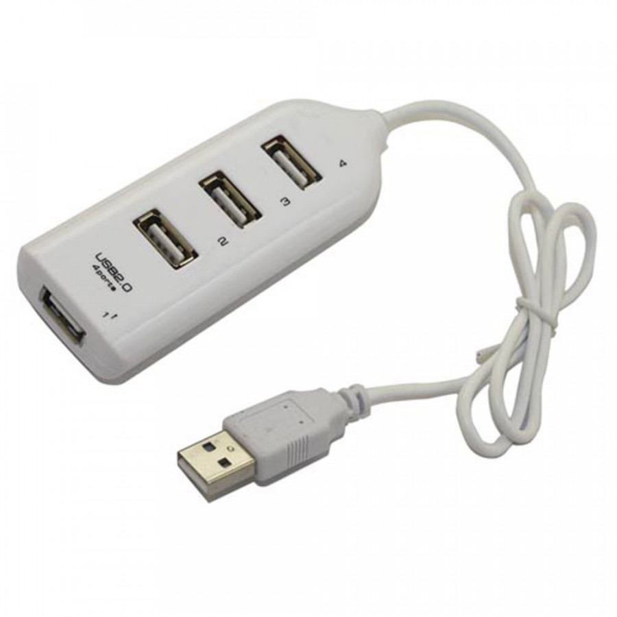 Hub usb hình ổ điện 1 ra 4 (Trắng)