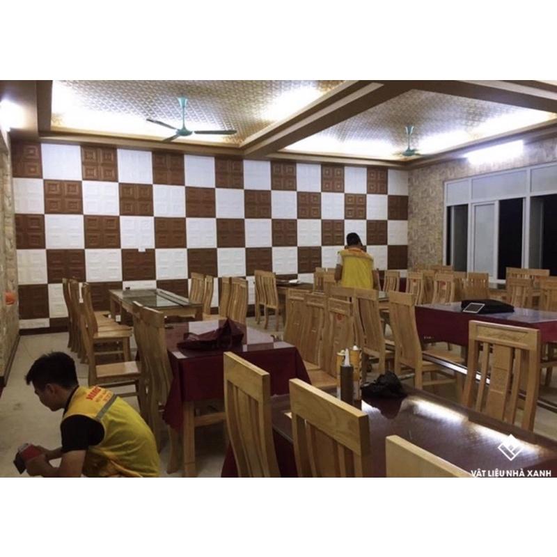 Xốp dán tường giả da cao cấp dầy 8 mm khổ 60 x 60 cm