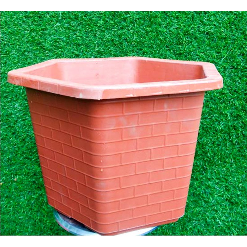 2 Chậu nhựa trồng cây Lục Giác Fa450 chất lượng cao siêu bền đường kính 33x22cm- 77540