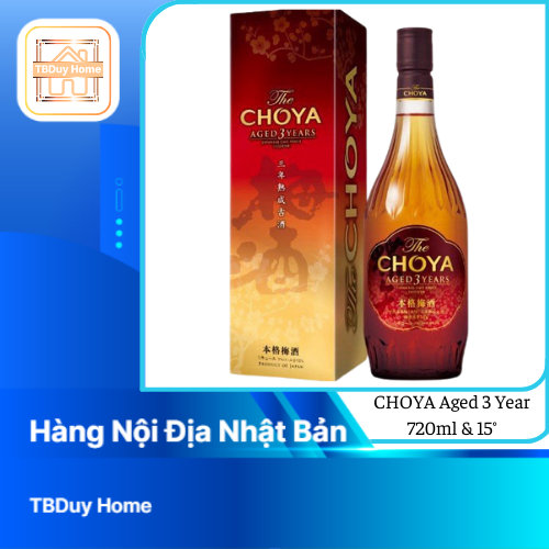 Rượu mơ Choya The Aged 3 Years 720ml nội địa Nhật Bản