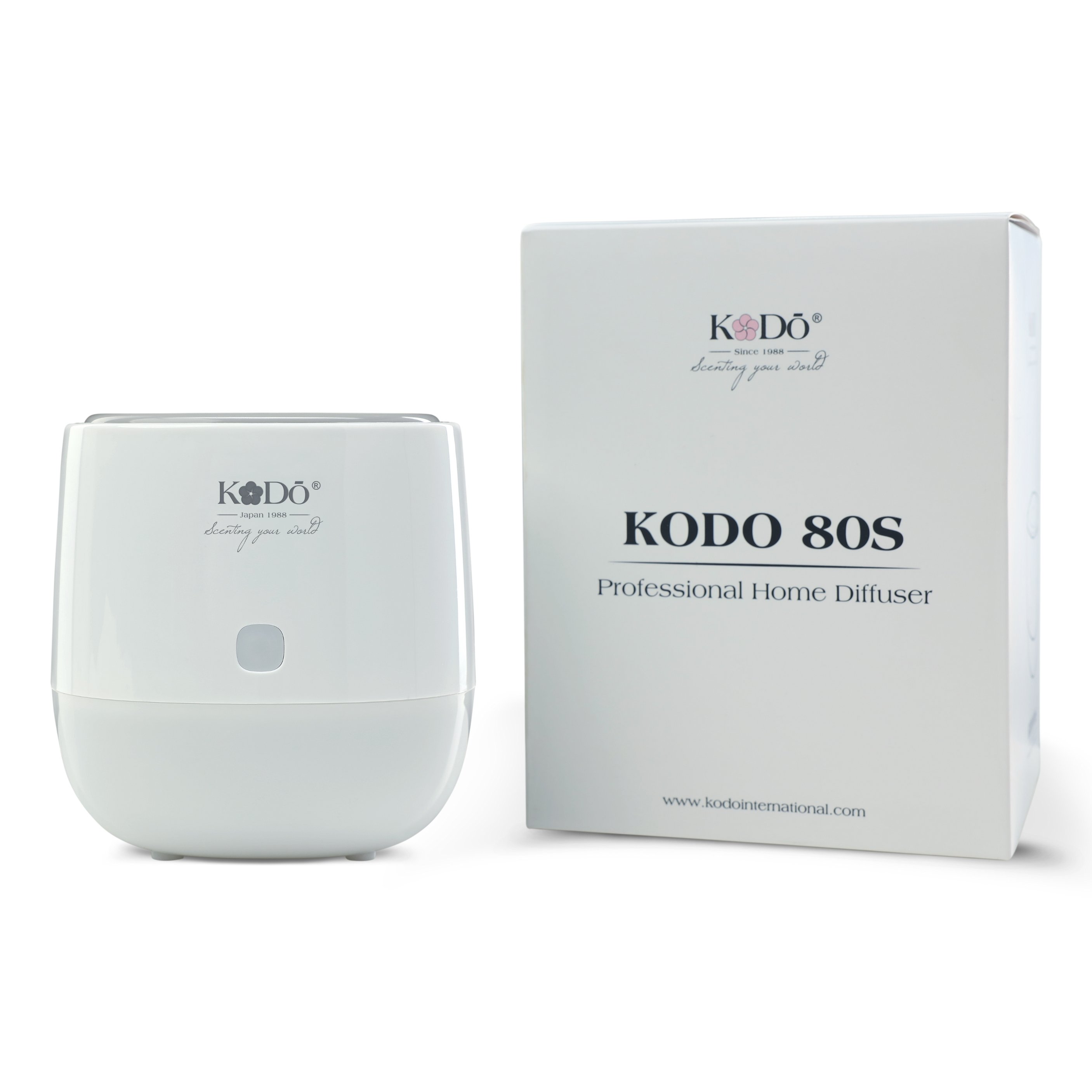 KODO 80s - Máy Khuếch Tán Tinh Dầu Thơm Phòng 50M2 (Bình Dầu 10/15/30Ml), Không Pha Nước, Điều Khiển App