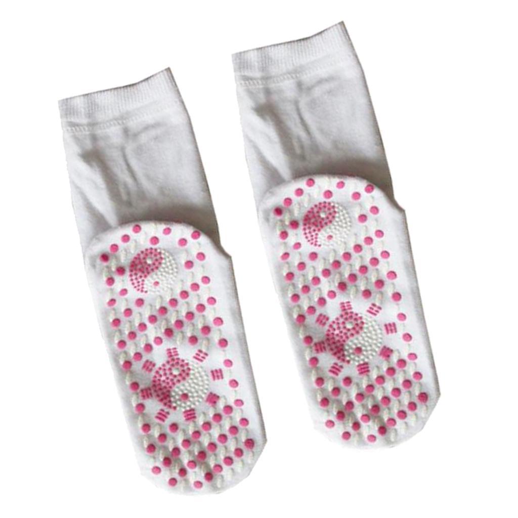 Socks Self Heating Warm Tourmaline Socks White