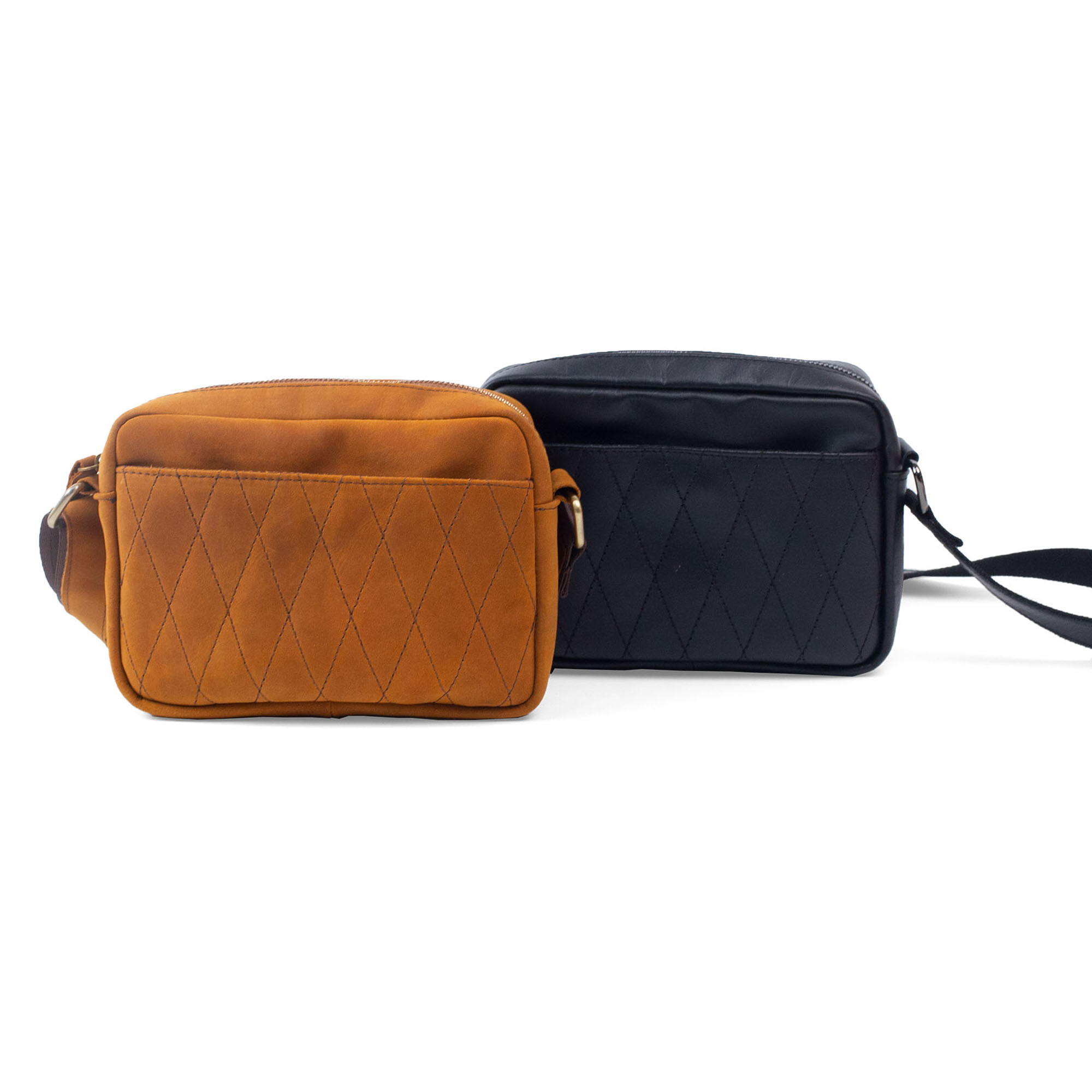 Túi Đeo Chéo Nam Da Bò Staurn Bụi Leather Dc111 - Da Bò Thật Cao Cấp - Bảo Hành 12 Tháng - Màu Đen