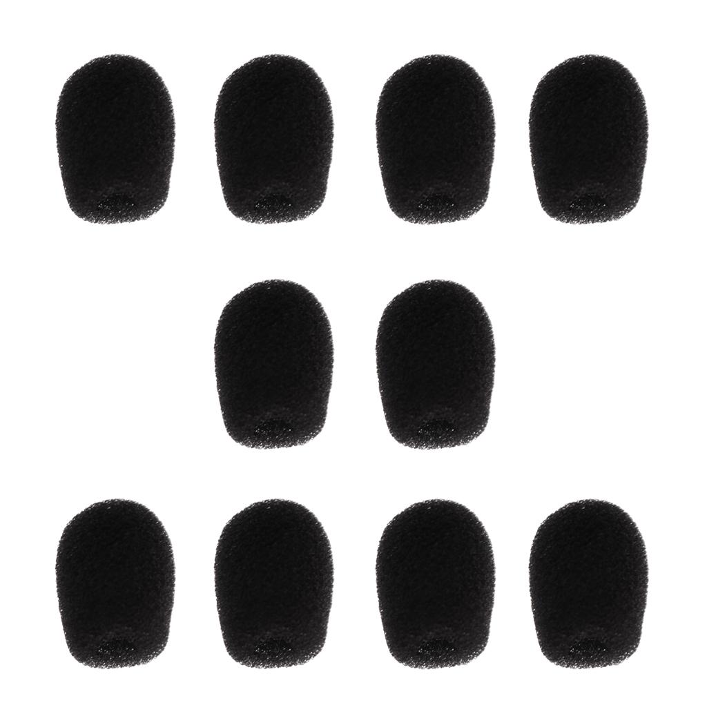 10 Pieces Portable Foam Mic Shield Windscreen Cover for Microphone
