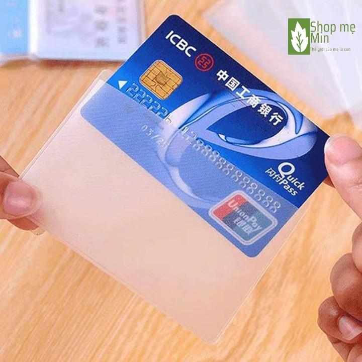 Vỏ bọc thẻ căn cước, bằng lái xe, thẻ sinh viên, Vỏ bọc thẻ chất liệu PVC mềm dẻo, không thấm nước MIN37