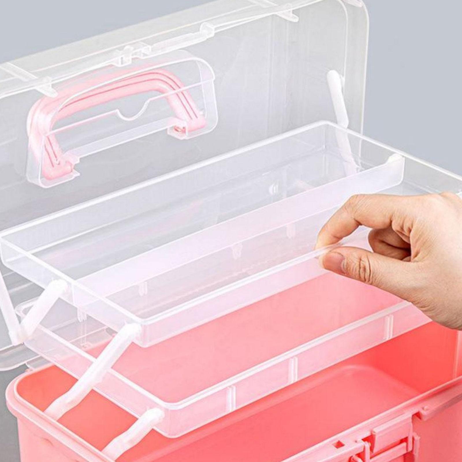 Three Layer Multipurpose Storage Box Craft Organizer for Nail Painting Tools