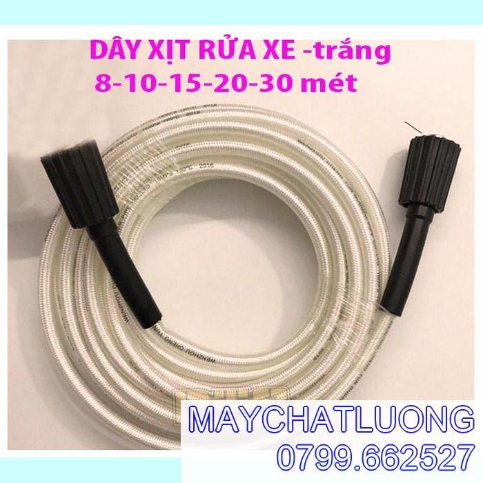 DÂY XỊT RỬA XE 8 -10 -15 -20 -30MÉT- TRẮNG