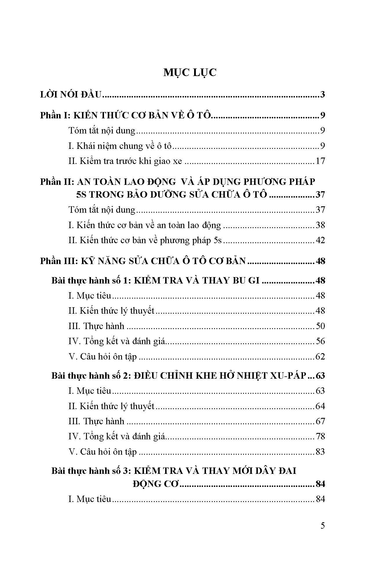Kỹ Thuật Bảo Dưỡng Và Sửa Chữa Ô Tô Hiện Đại - Kỹ Năng Cơ Bản Sửa Chữa Ô Tô