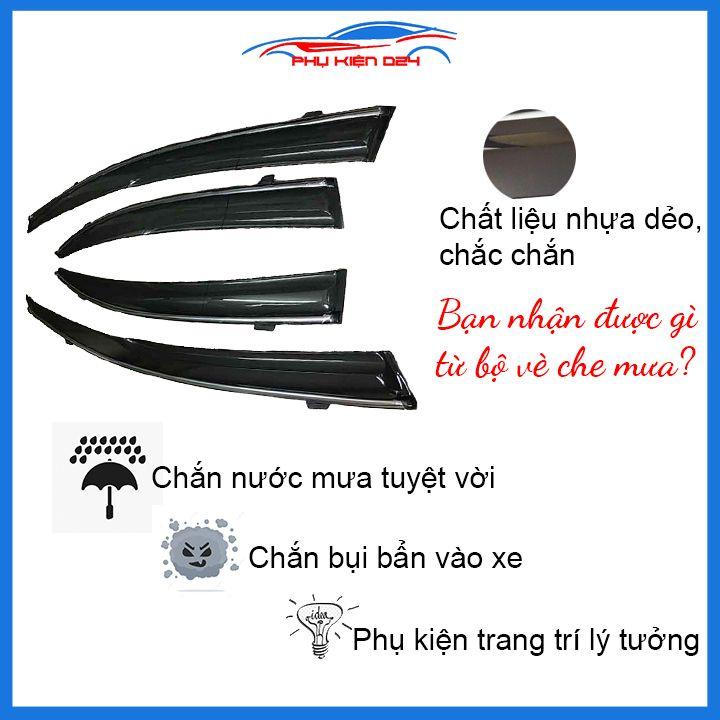 Vè mưa Civic 2006-2007-2008 vè chỉ mạ che mưa bảo vệ xe