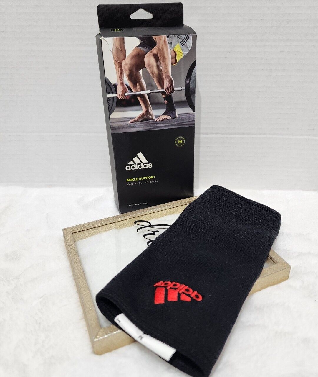 Băng Cổ Chân Thun Co Giãn ADIDAS ADSU-1241RD Ankle Support (1 Cái) - Phụ Kiện Thể Thao Chính Hãng