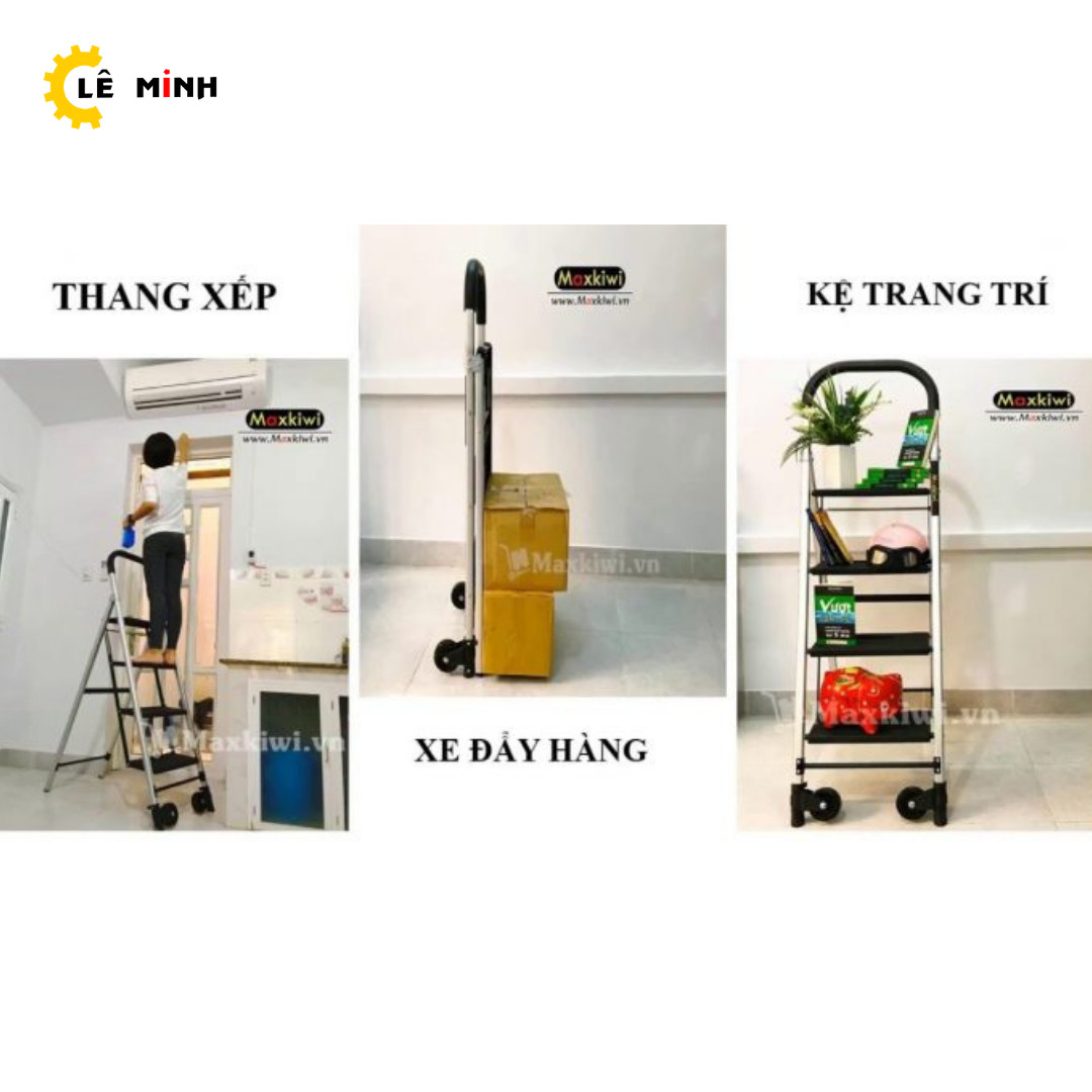 Xe đẩy hàng đa năng – Cầu thang xếp HT-0080