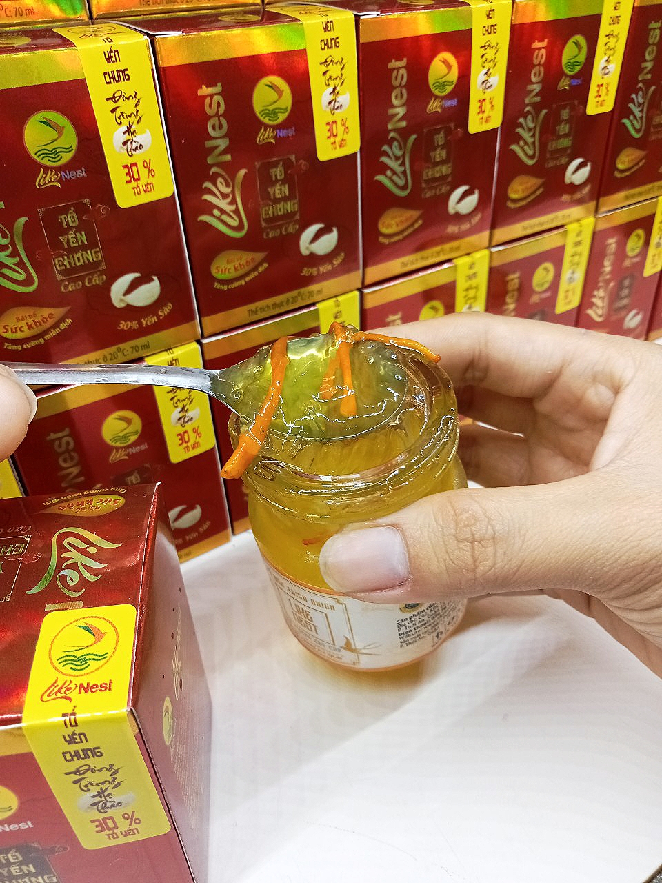 Yến Chưng Đông Trùng Hạ Thảo 30% Yến Like Nest