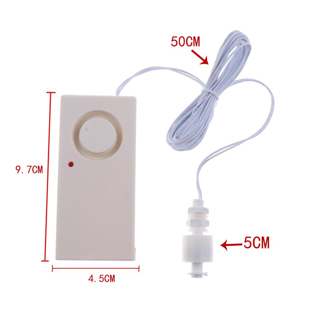 2-in-1 Wireless Water Sensor Alarm Water LeakOverflow Detector Dry Sensor