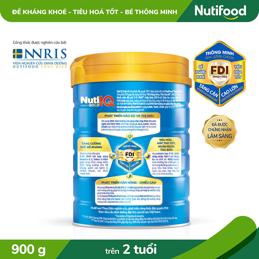 Sữa Bột Nuti IQ Gold 4 900g