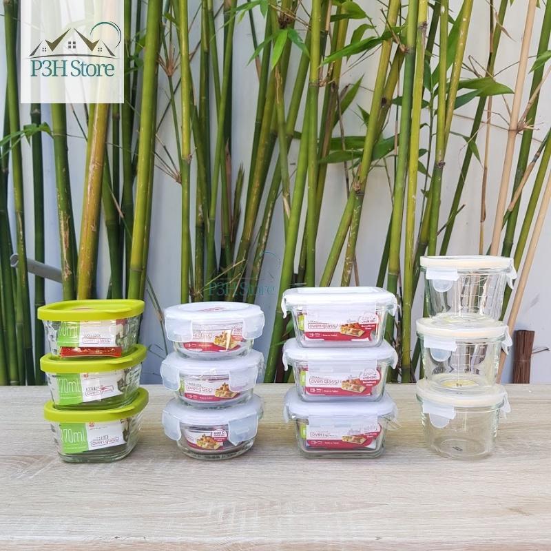 Hộp thủy tinh Lock&amp;Lock Baby Food Container dùng đựng thức ăn cho bé LLG820S3 LLG414S3 LLG508S3 LLG812 LLG510S3 LLG161S3