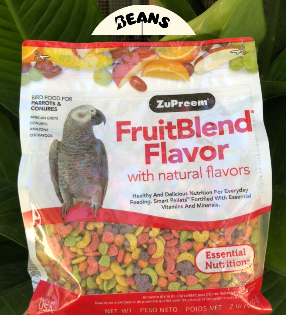 Hạt trái cây dinh dưỡng cho Vẹt Zuppreem fruitblend cho Vẹt gói 907g nhập khẩu Mỹ GÓI NGUYÊN SEAL