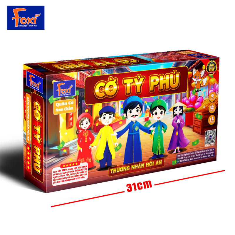 Bộ Cờ Tỷ Phú Thương nhân Hội An Size To 31cm Có Nam Châm