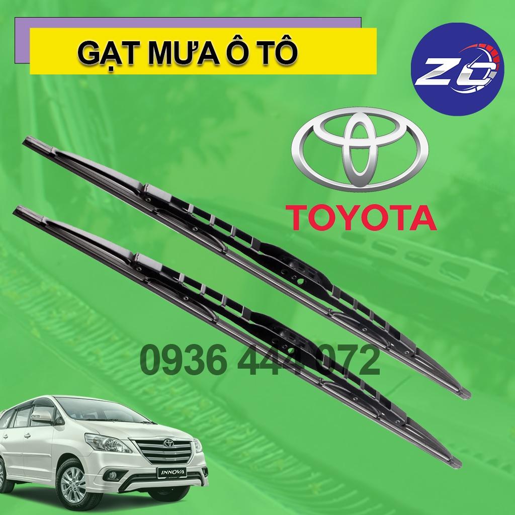 Gạt mưa ô tô Toyota Camry , Altis , Vios , Fortuner , Innova , Prando , Zace , gạt mưa oto xe hơi khung sắt lưỡi silicon