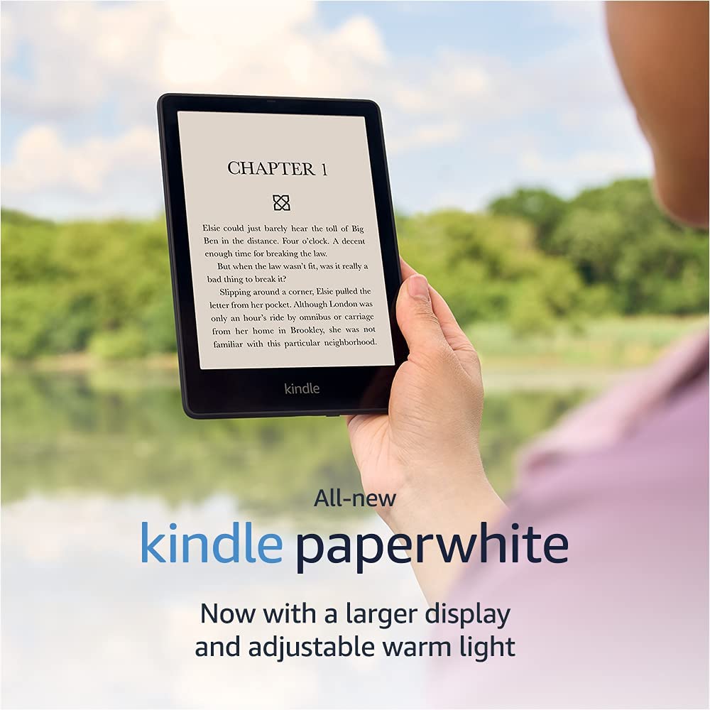 Combo Máy đọc sách All New Kindle Paperwhite 5 và Bao da - Hàng nhập khẩu