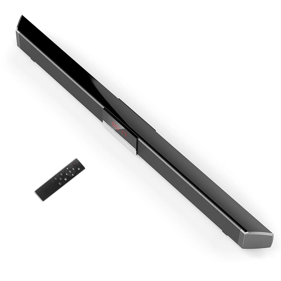 Loa soundbar tivi 3D âm thanh nổi kết nối không dây SR100 PLUS ( hàng nhập khẩu ) có phíc cắm đa năng đi  kèm