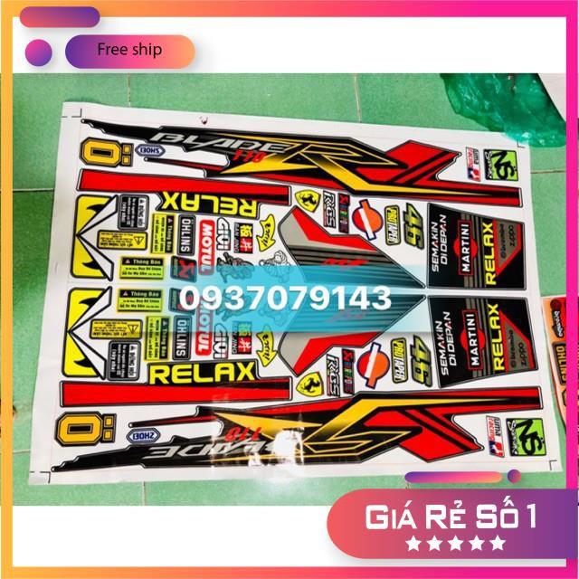 Tem rời dành cho xe wave blade 110 đỏ đen