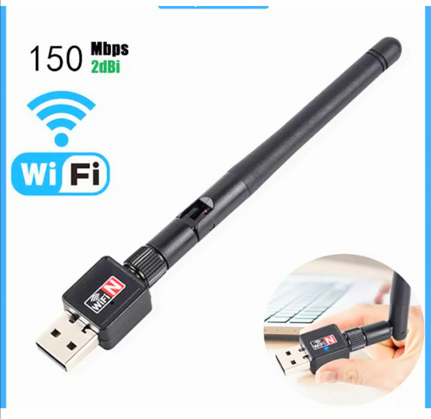 BỘ THU PHÁT SÓNG WIFI USB CHO LAPTOP MÁY TÍNH THÔNG MINH SÓNG CỰC KHỎE MẠNH HÀNG LOẠI TỐT