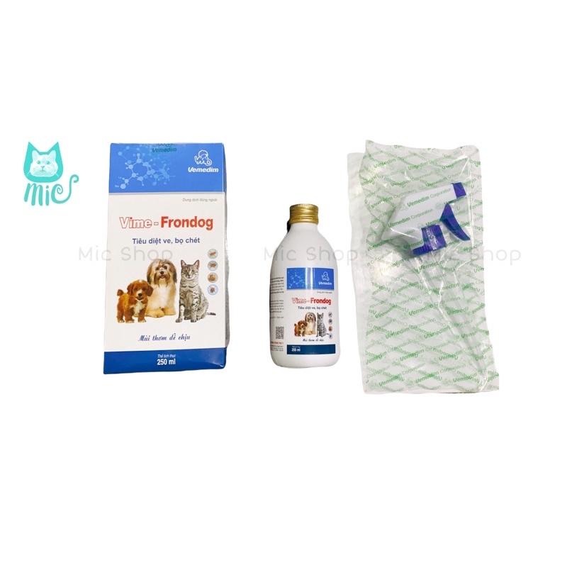 Xịt ve rận, bọ chét cho chó mèo Vime Frondog