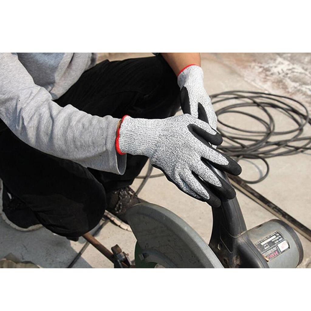 1 Pair of Cut Resistant Level 5 Safety HPPE Gloves Butcher Protective Worker