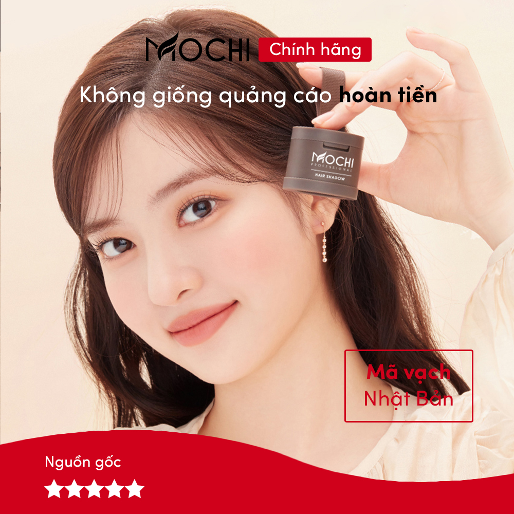 Phấn phủ bạc Mochi Nhật Bản. Phấn che khuyết điểm tóc thưa, phủ tóc bạc chính hãng