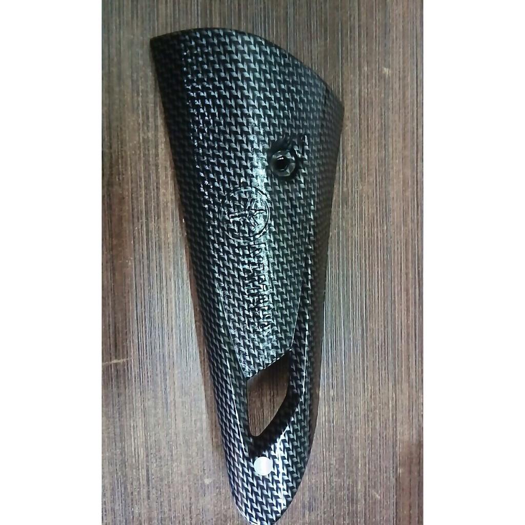Trọn bộ ốp pô và ốp cổ pô cacbon dành cho xe Exciter 150