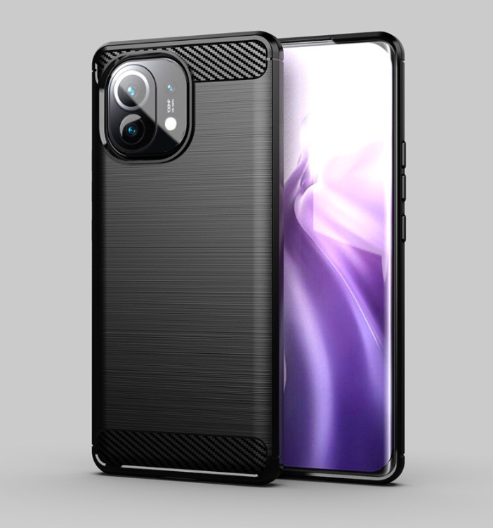 Ốp lưng chống sốc Vân Sợi Carbon cho Xiaomi Mi 11 hàng nhập khẩu
